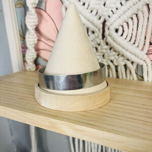 Vintage Brushed Silver Tone Bangle Bracelet Stackable Style MCM Midcentury Retro